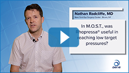 In M.O.S.T., was Rhopressa® useful in reaching low target pressures?